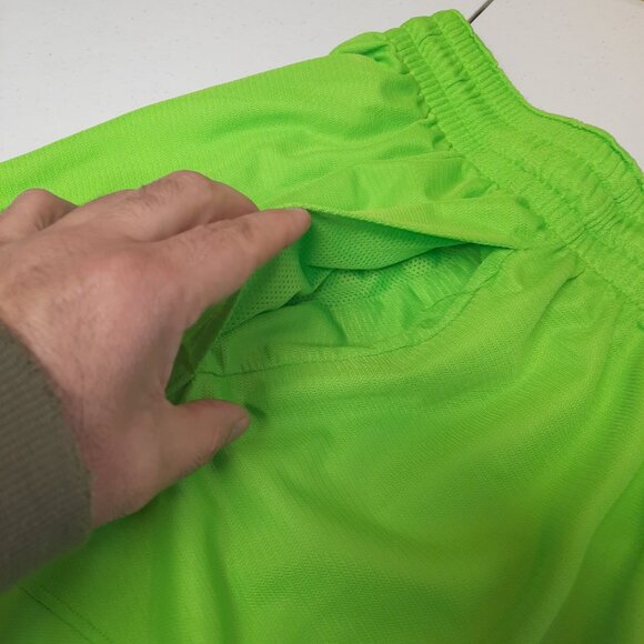 Nike Dri-FIT Basketball Shorts Men's XL Electric Green Volt Black Swoosh - Picture 6 of 11